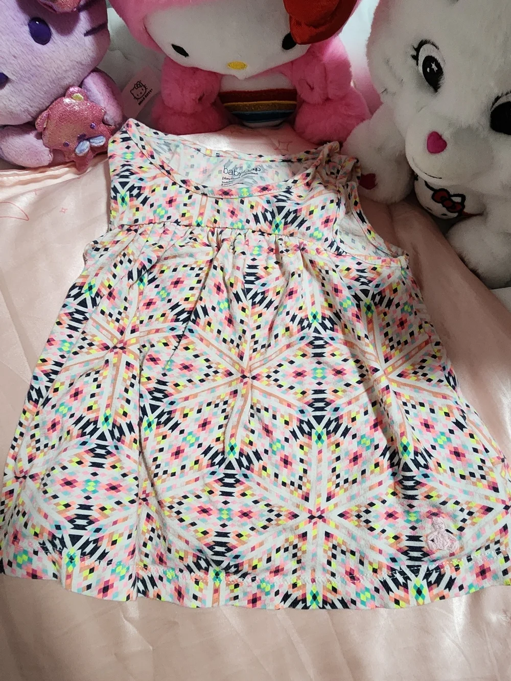 GAP Baby Multicolor Neon Geometric Tank Dress